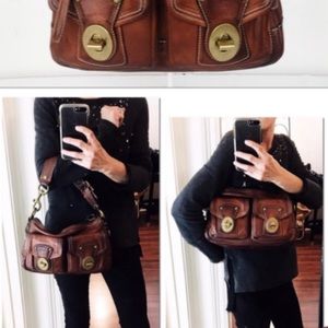 COACH Brown leather SHOULDER BAG